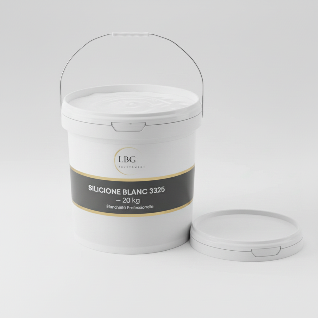 Silicone Blanc 3325 (20 kg) — Étanchéité Professionnelle Haute Performance lbgrevetement