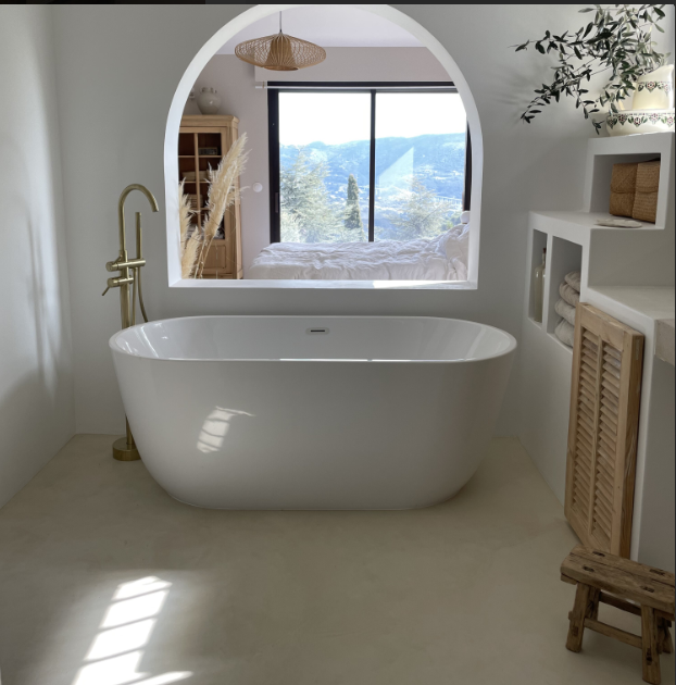 Béton ciré ISY sol salle de bain – Kit complet étanche, facile à poser, finition lisse lbgrevetement