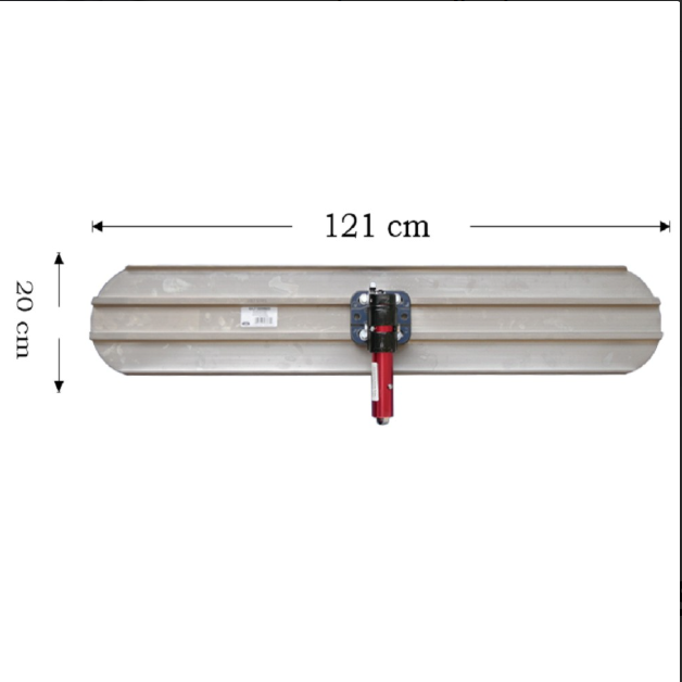 Grande lisseuse magnésium PermaPro 122 × 20 cm – Taloche béton système Rock-It
