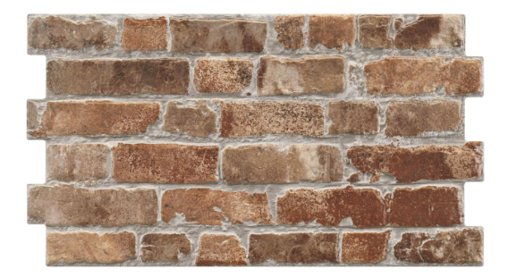 Parement mural Manhattan Cotto mat 31x56 cm – Carrelage effet brique en grès cérame