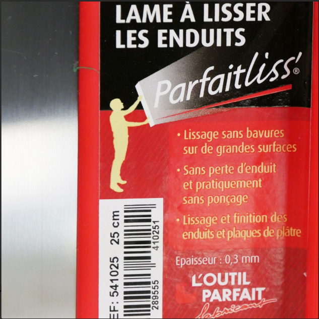 Lame à lisser ParfaitLiss 25 cm – Lisseuse inox professionnelle pour béton ciré et enduits