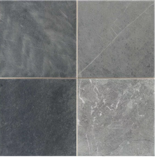 Carrelage aspect pierre Bali Antracita mat 33x33 cm – Grès cérame antidérapant R11 intérieur et extérieur