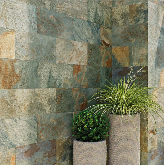 Carrelage antidérapant aspect pierre Bali Sage 30,3 × 61,3 cm – Sol et mur intérieur / extérieur