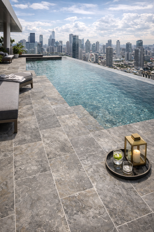 Carrelage antidérapant aspect pierre Bali Stone mat 30×60 cm – Sol et mur intérieur / extérieur R11 lbgrevetement
