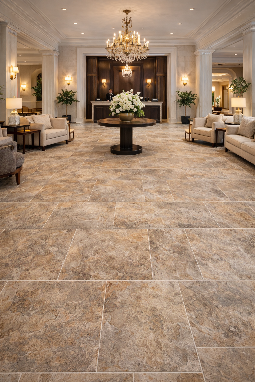 Carrelage sol et mur aspect pierre Piedra de Bali beige 33x60 cm en grès cérame émaillé. Intérieur et extérieur, idéal salle d’eau, piscine, facile d’entretien.