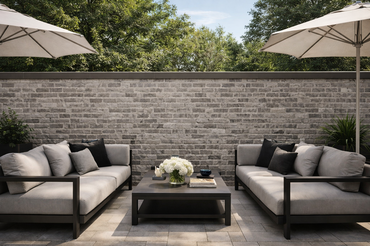 Parement mural Manhattan Charcoal mat 31x56 cm – Carrelage effet brique en grès cérame