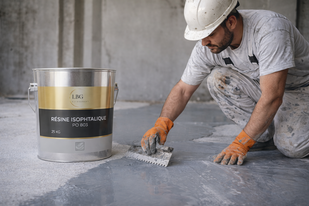 Résine polyester isophtalique PO 803 – Haute résistance chimique et thermique – 5 kg