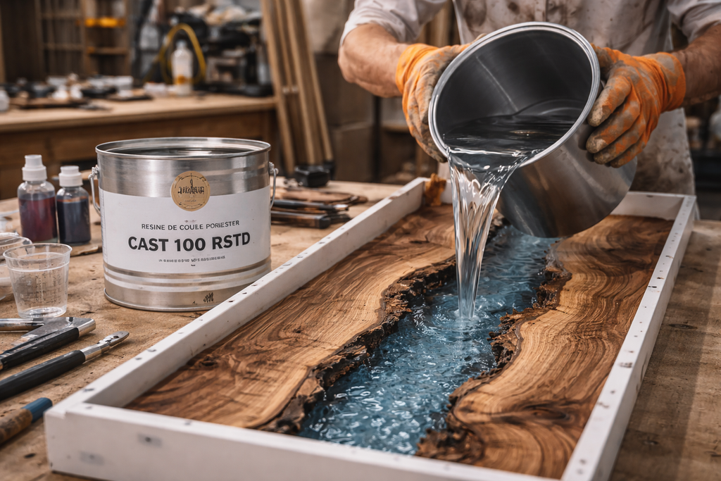 Résine de coulée polyester CAST 100 RSTD – Coulée en masse & remplissage – 5 kg