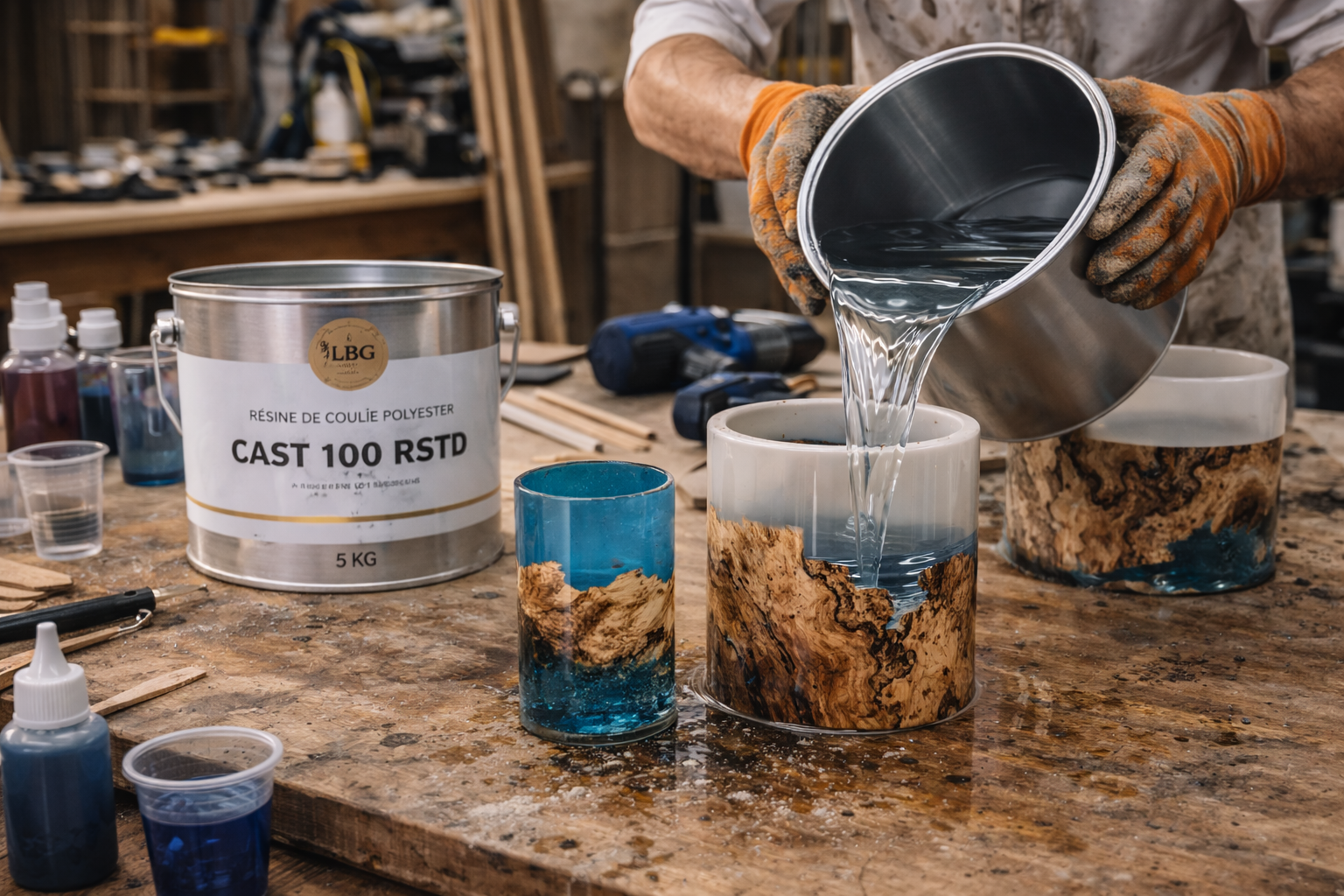 Résine contact polystyrène CPO – Résine polyester compatible polystyrène – 25 kg