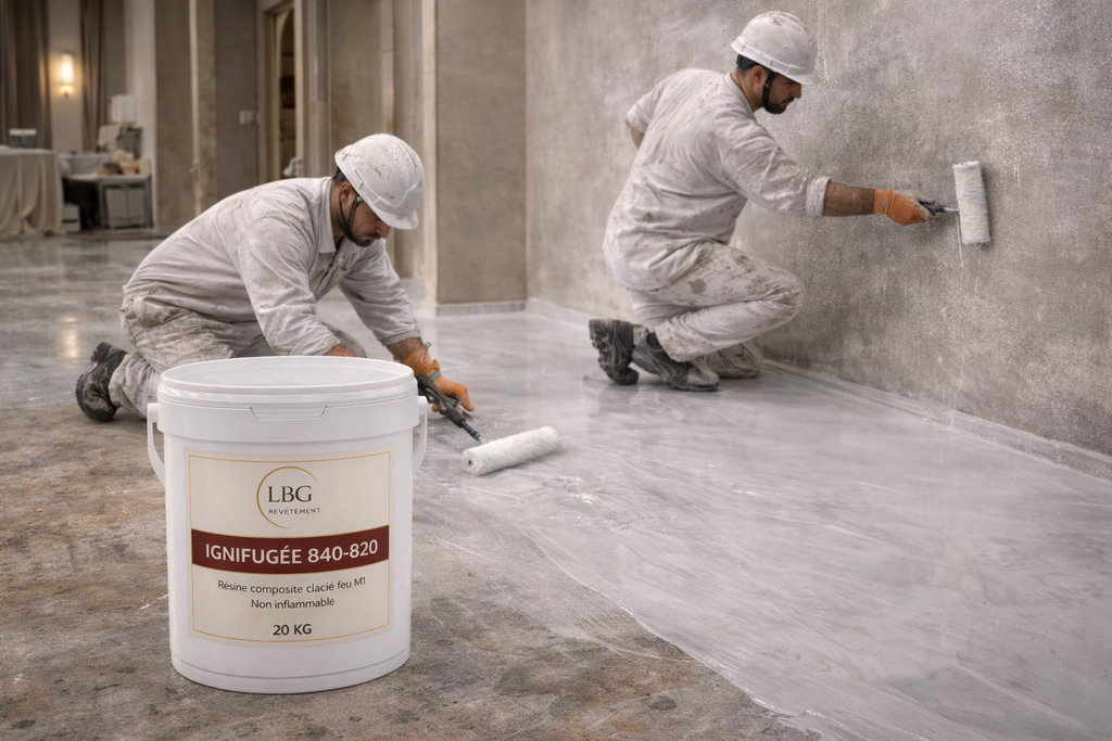 Résine ignifugée 840-820 classée feu M1 – Résine composite non inflammable – 20 kg