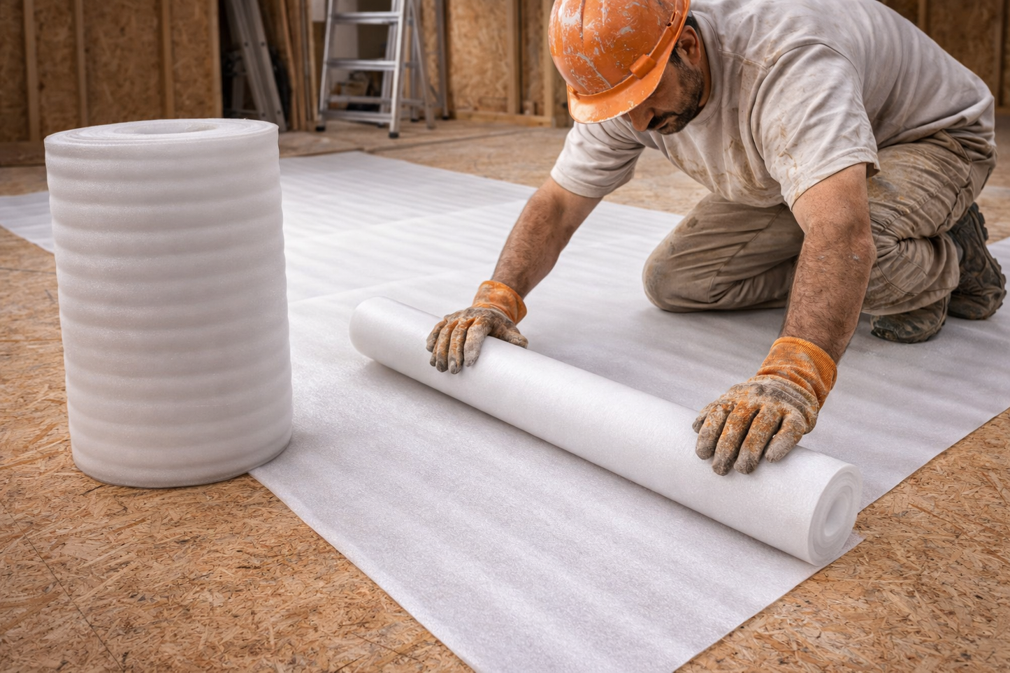 Sous-couche parquet en mousse polyéthylène extrudée – Isolation phonique et protection contre l’humidité 2 mm lbgrevetement