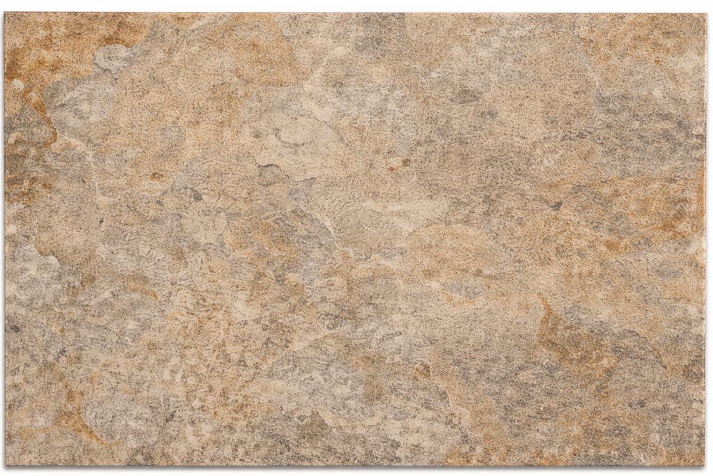 Carrelage sol et mur aspect pierre Piedra de Bali beige 33x60 cm en grès cérame émaillé. Intérieur et extérieur, idéal salle d’eau, piscine, facile d’entretien.