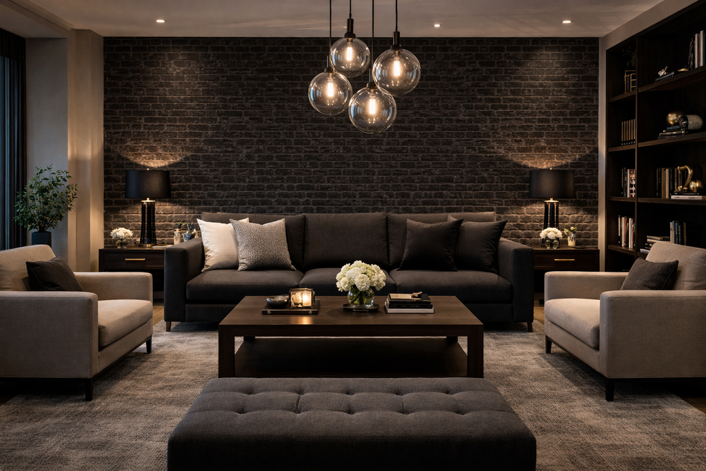 Parement mural Manhattan Antracita mat 31x56 cm – Carrelage effet brique en grès cérame