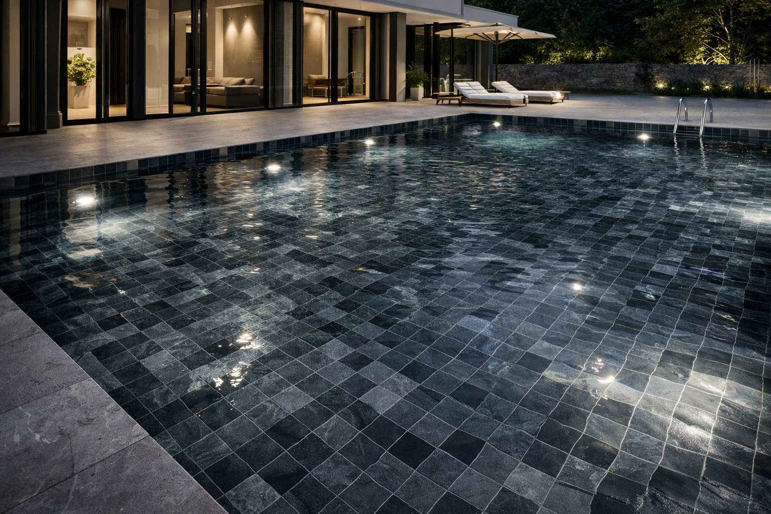 Carrelage aspect pierre Bali Antracita mat 33x33 cm – Grès cérame antidérapant R11 intérieur et extérieur