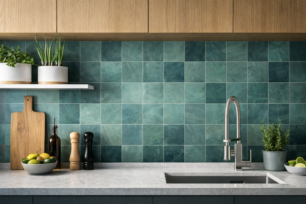 Carrelage aspect pierre Bali Verde mat 33x33 cm – Grès cérame antidérapant R11 intérieur et extérieur