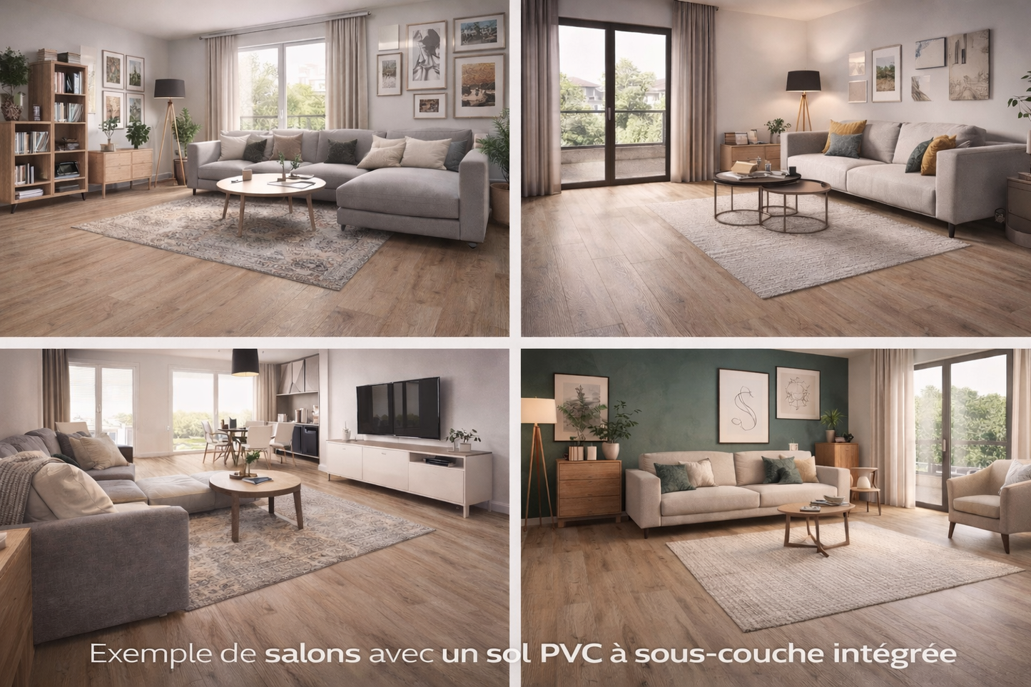 Sol PVC avec sous-couche intégrée – Compatible chauffage au sol – Pose flottante ou collée lbgrevetement
