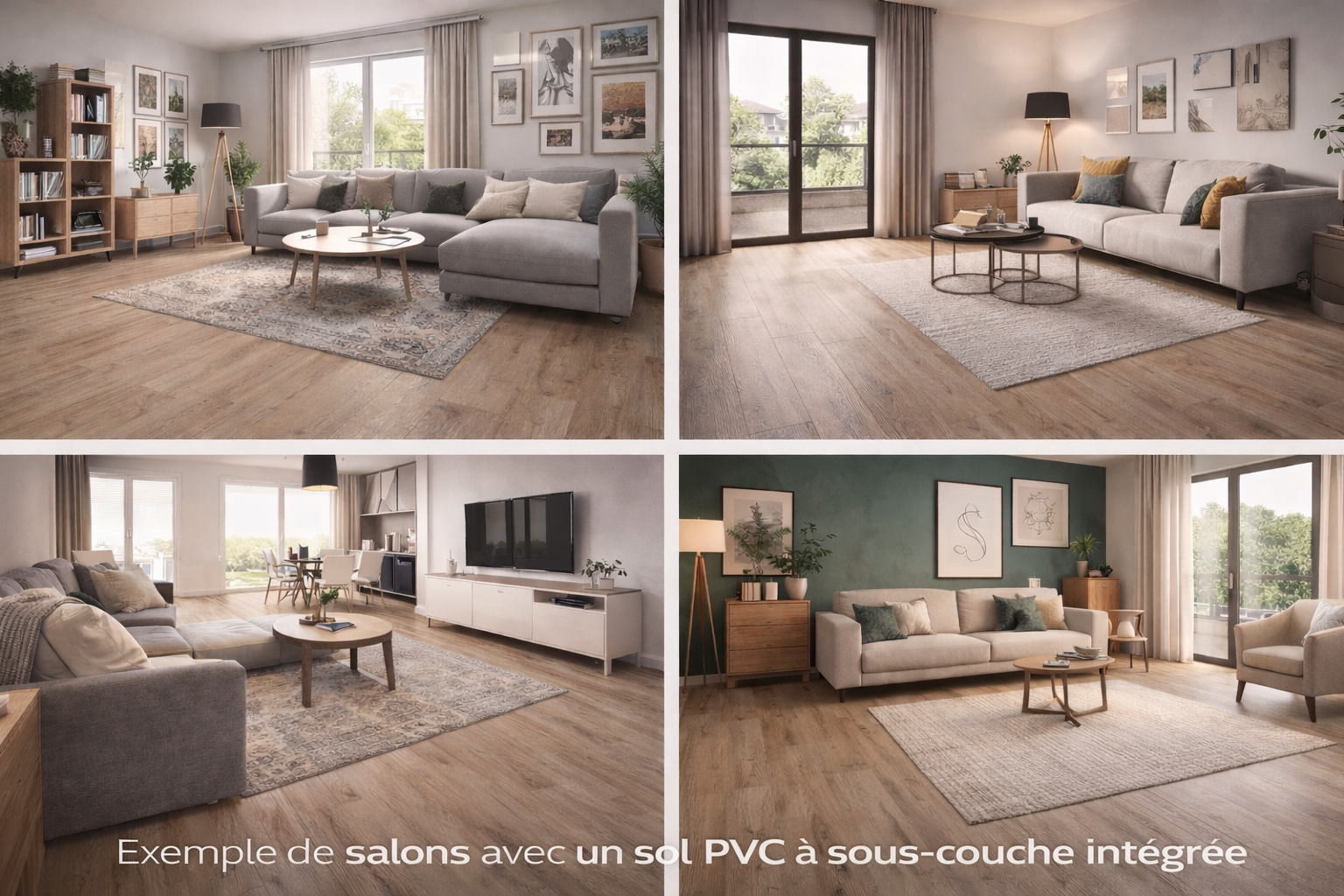 Sol PVC avec sous-couche intégrée – Compatible chauffage au sol – Pose flottante ou collée lbgrevetement