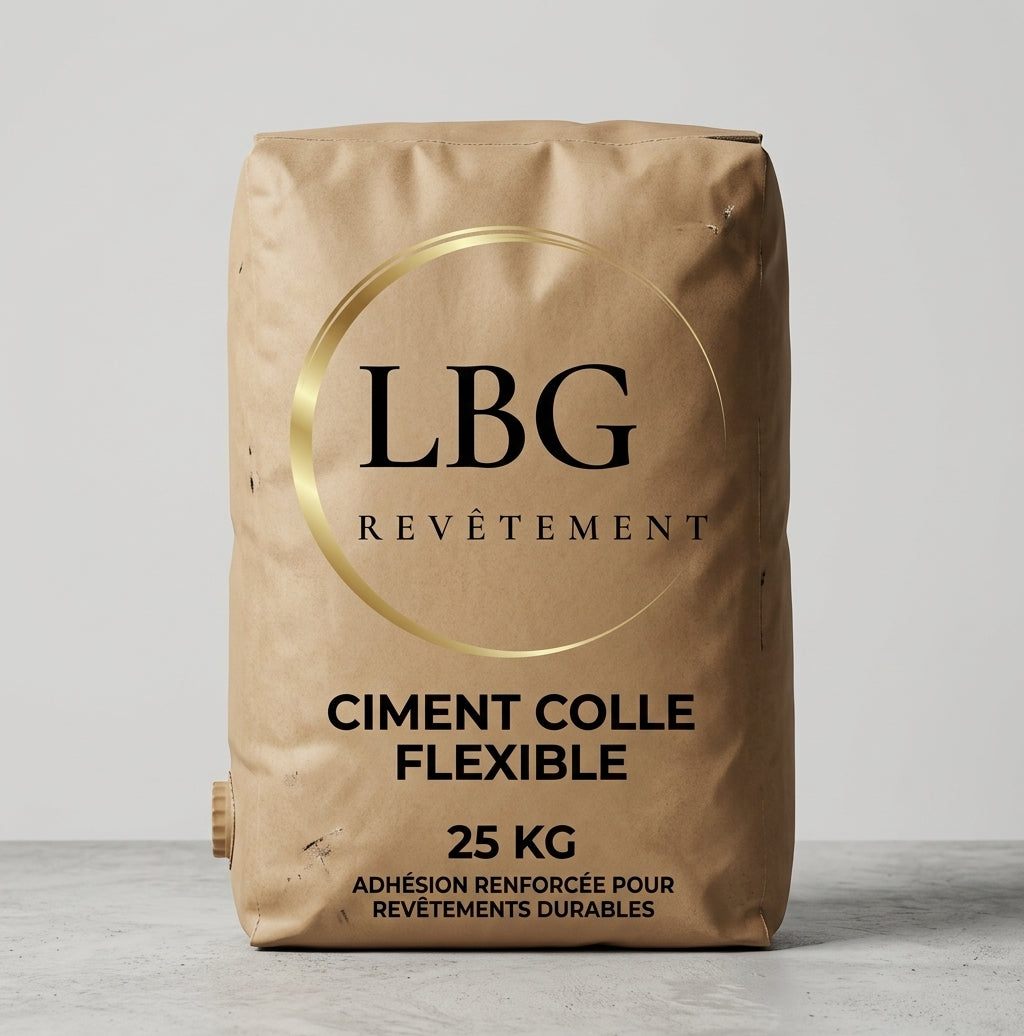 Ciment Colle Flexible 25 kg - Adhésion Renforcée pour Revêtements Durables lbgrevetement