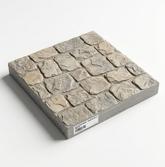 Dalle en Béton Imprimé 50 x 50 cm - Esthétique Élégante et Résistance Durable lbgrevetement