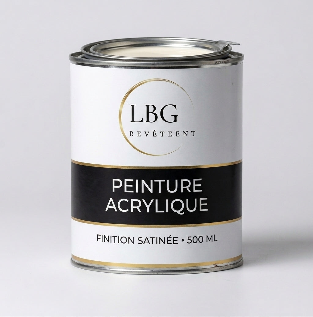 Peinture Acrylique 500 ml - Finition Satinée et Protection Durable lbgrevetement