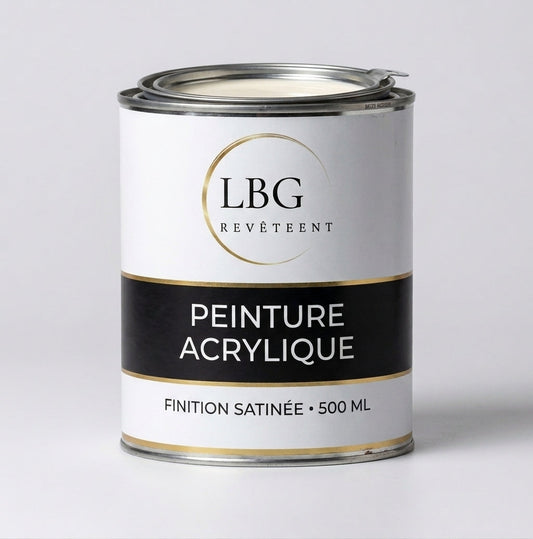 Peinture Acrylique 500 ml - Finition Satinée et Protection Durable lbgrevetement