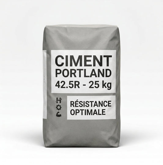 Ciment Portland 42,5 R 25 kg - Résistance Optimale pour Vos Projets de Construction lbgrevetement