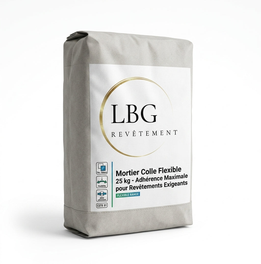 Mortier Colle Flexible 25 kg - Adhérence Maximale pour Revêtements Exigeants lbgrevetement