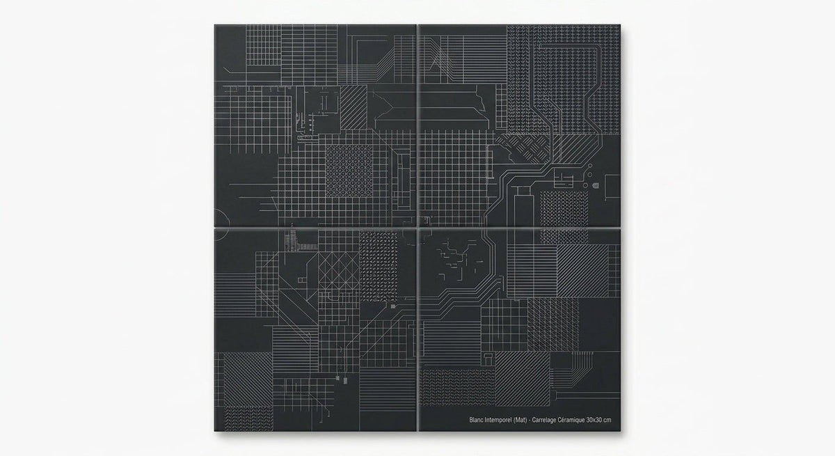Carrelage Céramique Émaillé 30x30 cm - Élégance et Durabilité Assurée lbgrevetement