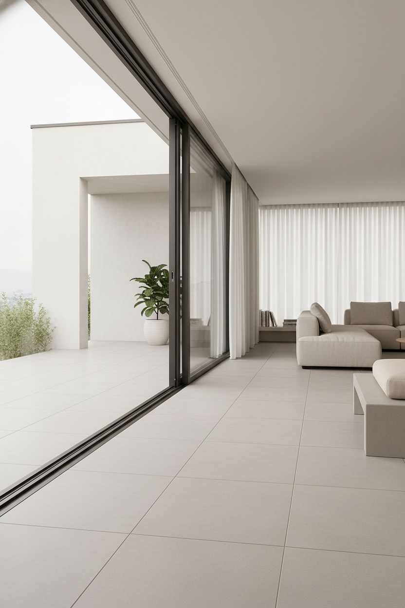 Carrelage aspect béton Make corda mat 80x80 cm