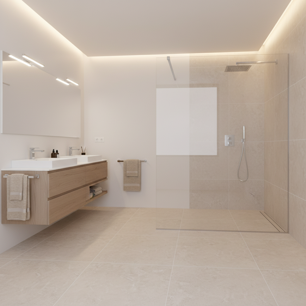 Carrelage aspect béton Materica corda mat 80x80 cm