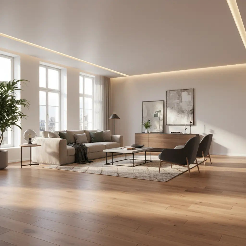 Parquet Massif Chêne Copenhague huilé 15x150 mm lbgrevetement