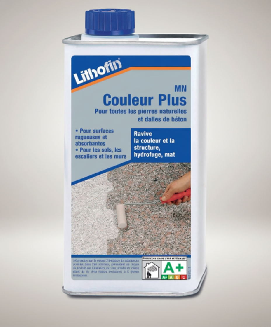 Hydrofuge intensificateur de couleur pour pierres naturelles et dalles béton – Finition mate – 1 L