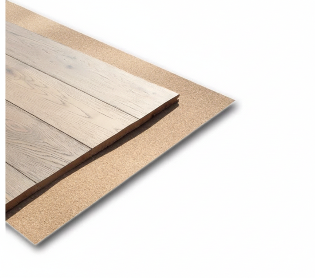 Sous-couche liège 100 % naturel pour parquet massif et contrecollé rouleau de 10 m² lbgrevetement