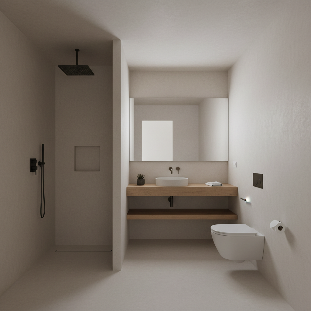 Béton ciré ISY douche avec étanchéité – Kit complet prêt à l’emploi spécial douche