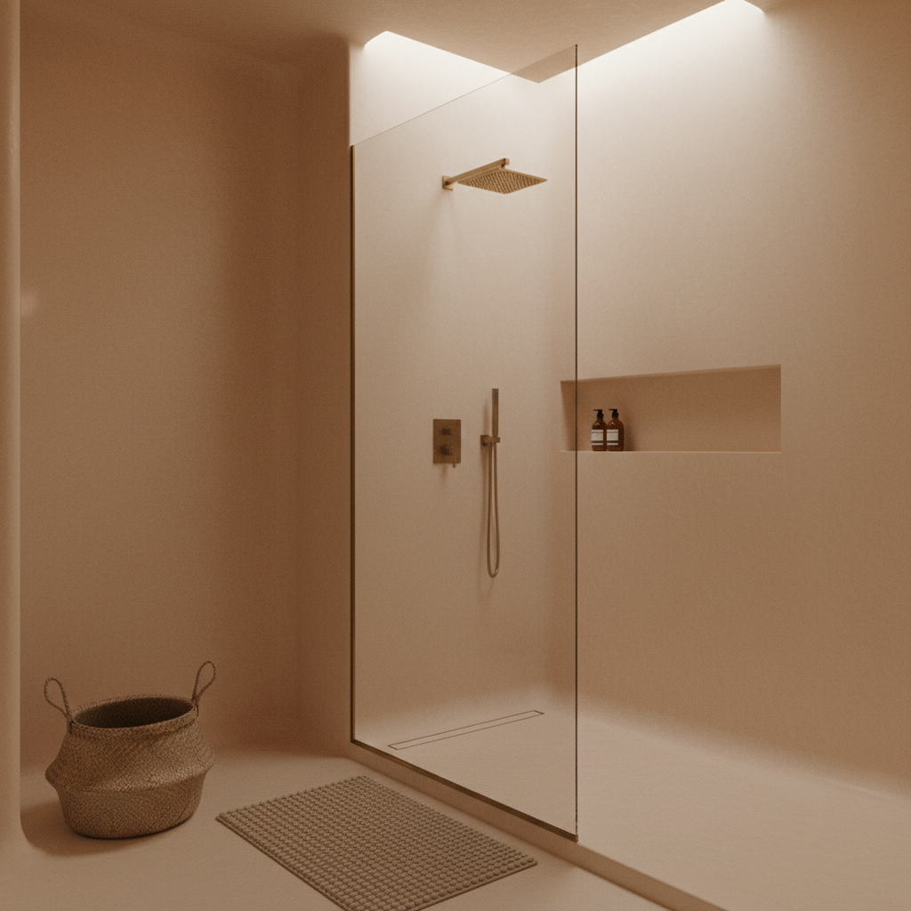 Béton ciré ISY douche avec étanchéité – Kit complet prêt à l’emploi spécial douche lbgrevetement