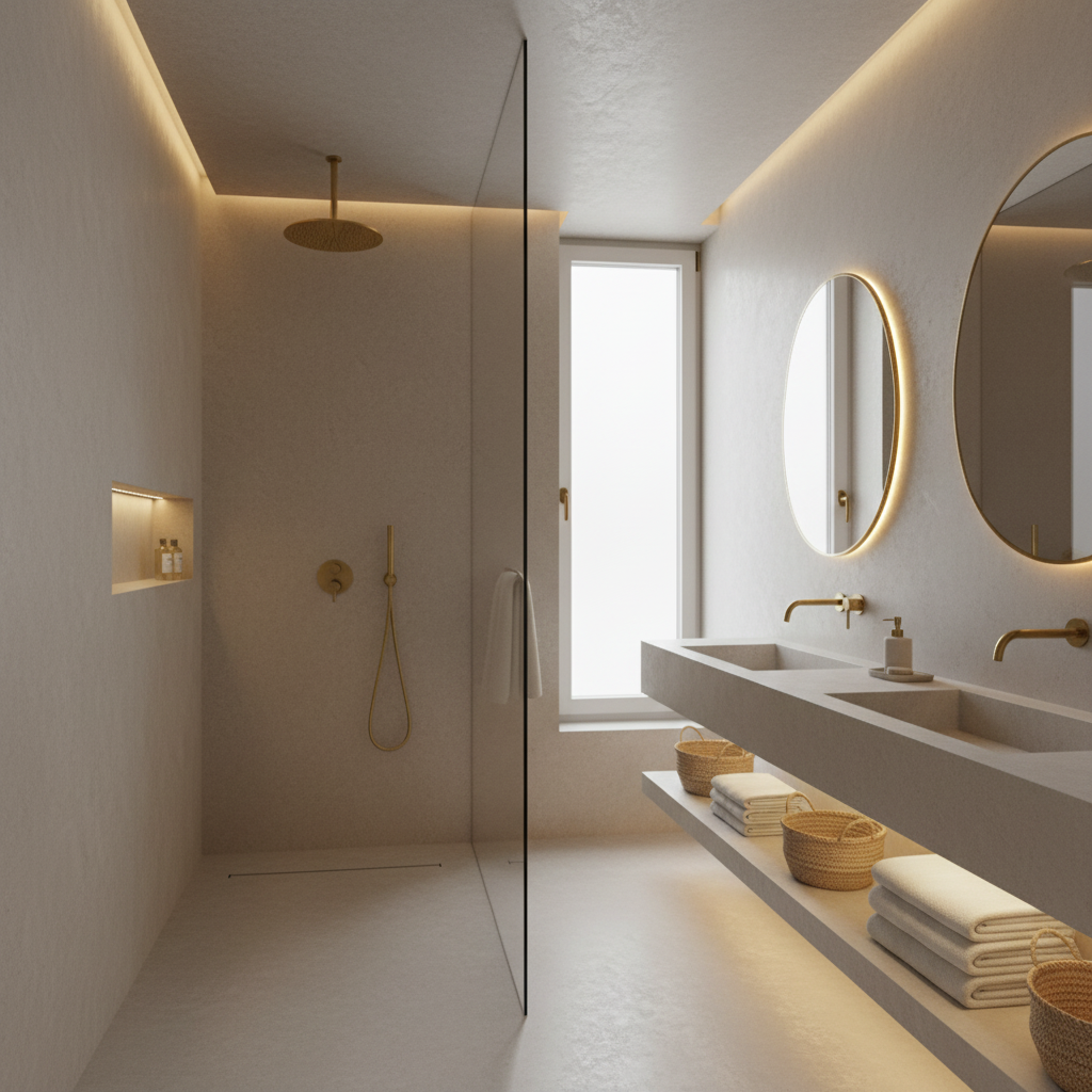 Kit béton ciré salle de bain universel ISY – Prêt à l’emploi, étanche et facile à appliquer