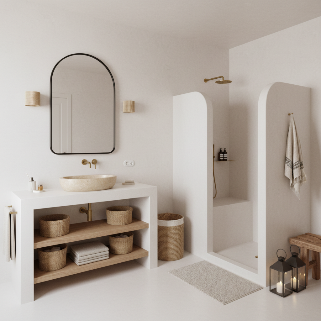 Kit ISY béton ciré plan vasque et douche – Prêt à l’emploi, étanche et facile à appliquer