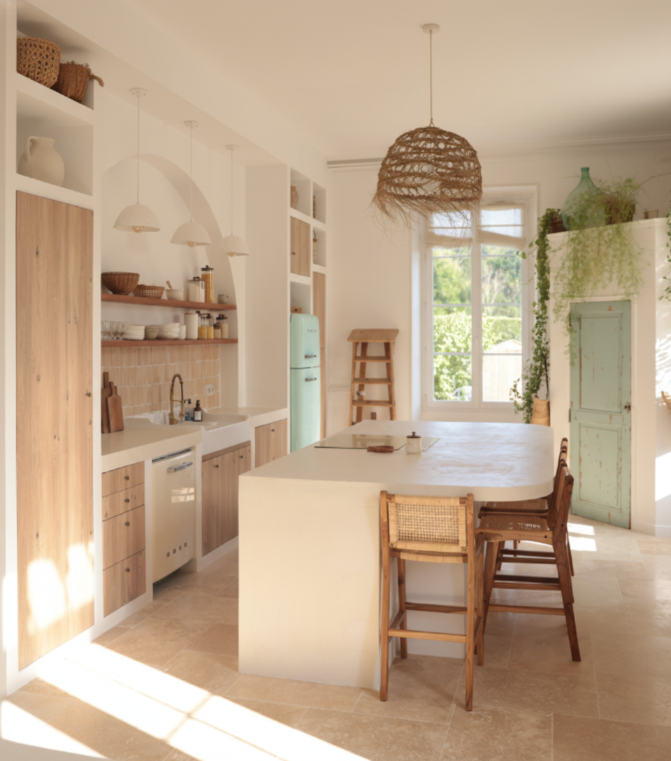 Béton ciré cuisine – Kit universel ISY prêt à l’emploi pour sol, murs, crédence et plan de travail