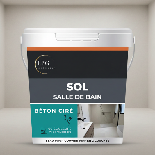Kit béton ciré salle de bain universel ISY – Prêt à l’emploi, étanche et facile à appliquer lbgrevetement