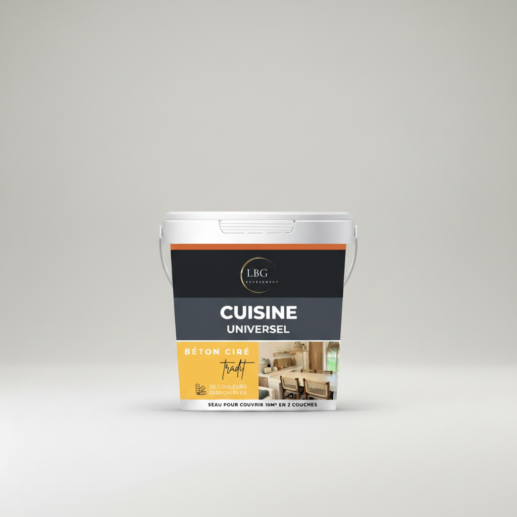 Béton ciré cuisine - Kit universel