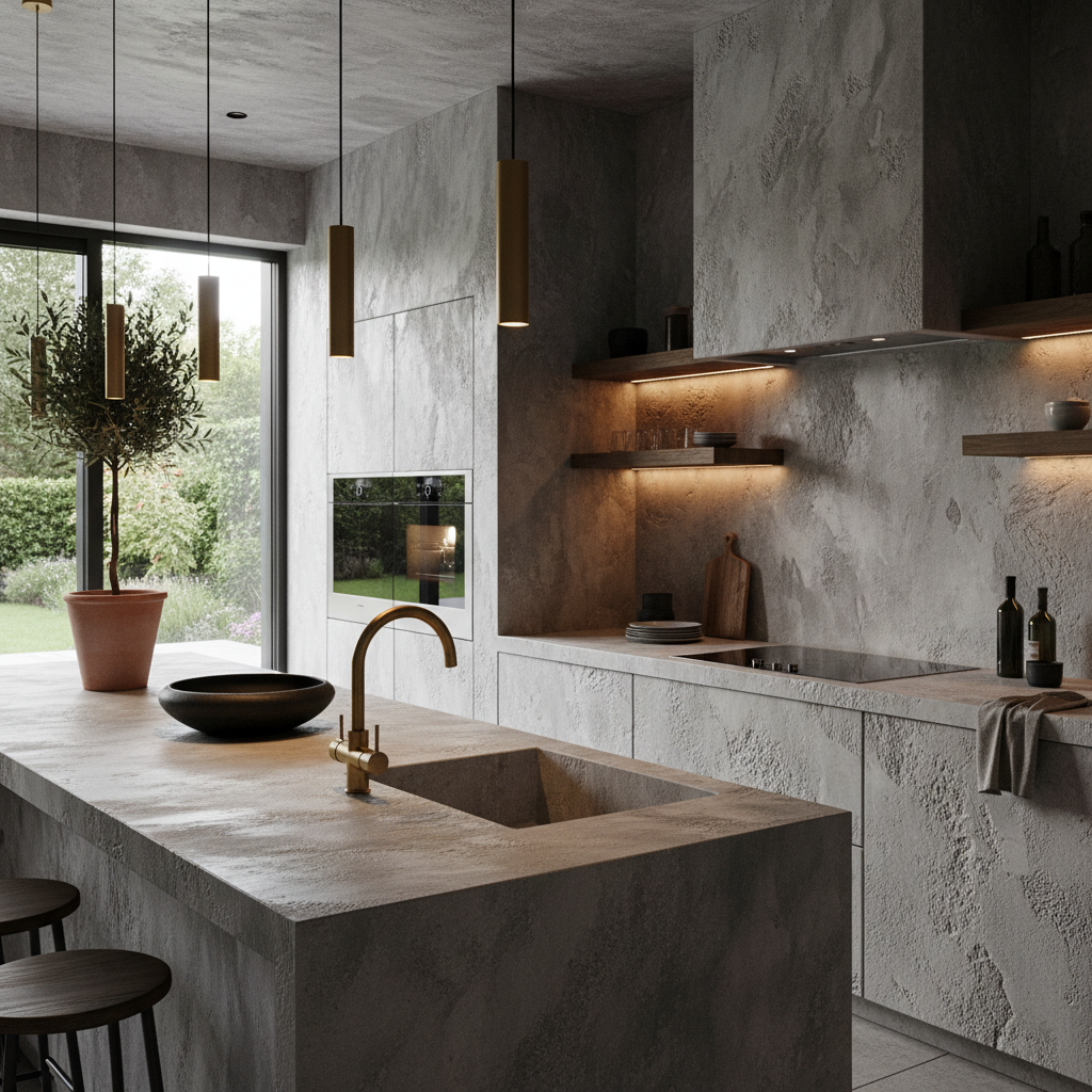 Béton ciré cuisine - Kit universel