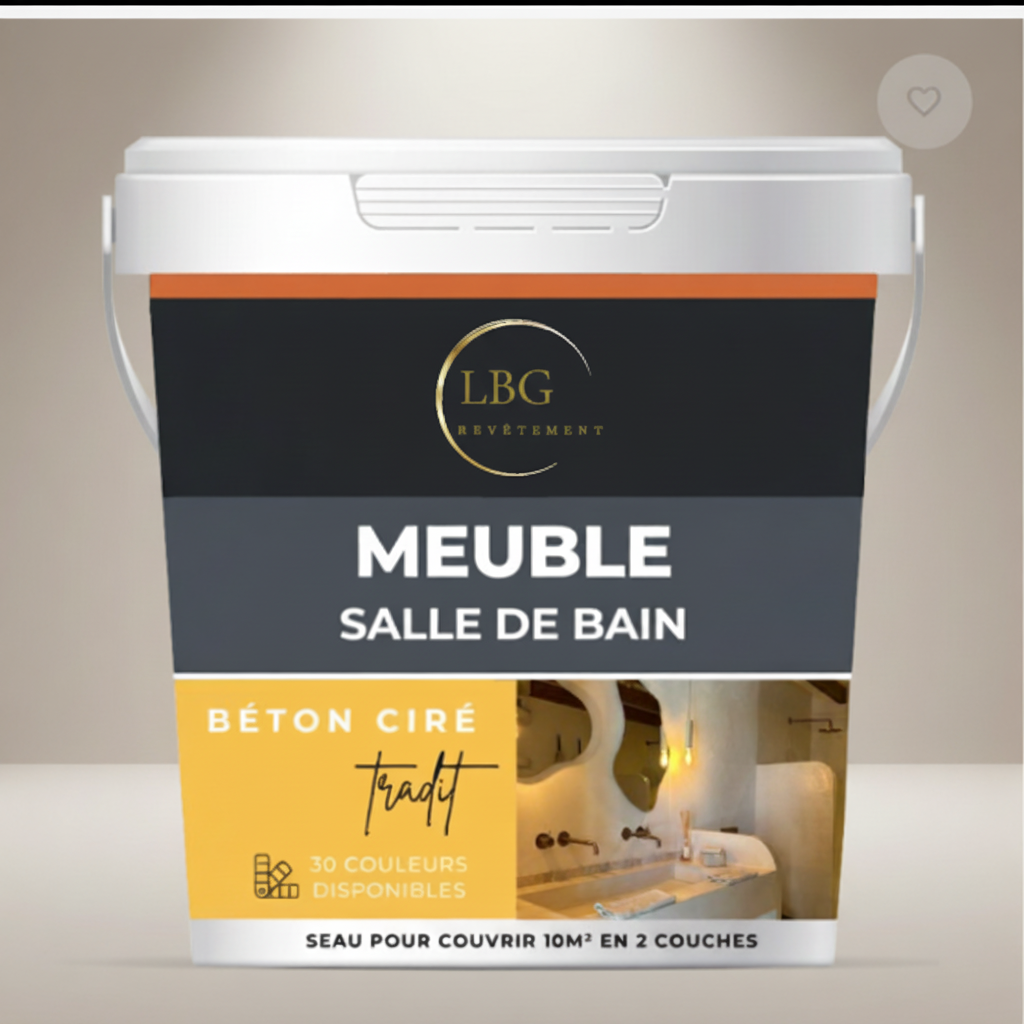 Kit ISY béton ciré plan vasque et douche – Prêt à l’emploi, étanche et facile à appliquer lbgrevetement