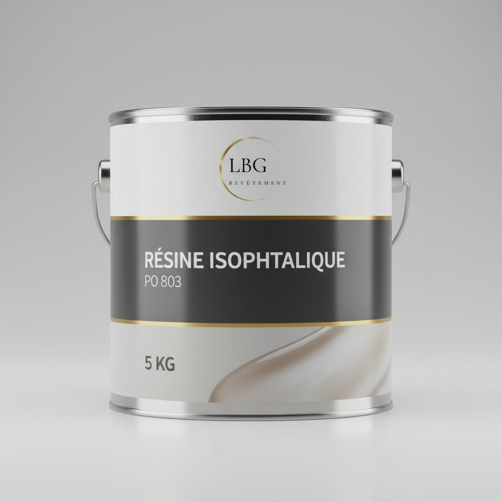 Résine polyester isophtalique PO 803 – Haute résistance chimique et thermique – 5 kg