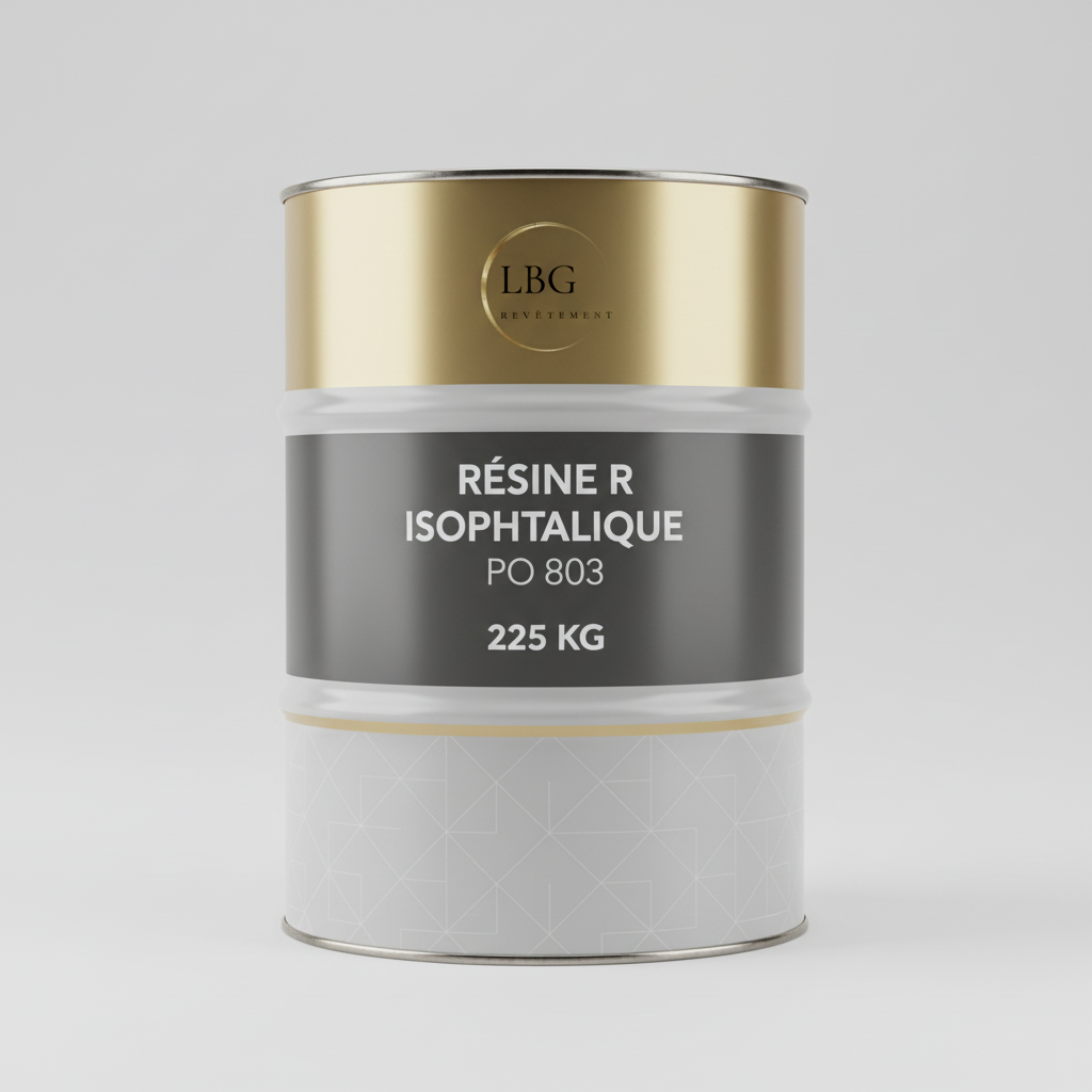 Résine polyester isophtalique PO 803 – Haute résistance chimique et mécanique – Fût 225 kg