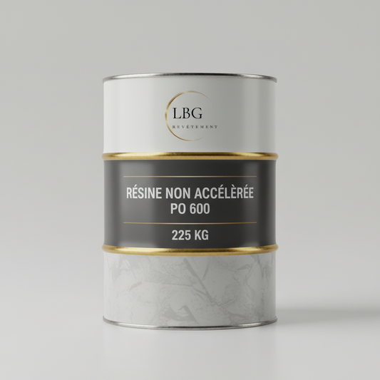 La résine non accélérée PO 600 225 Kg lbgrevetement