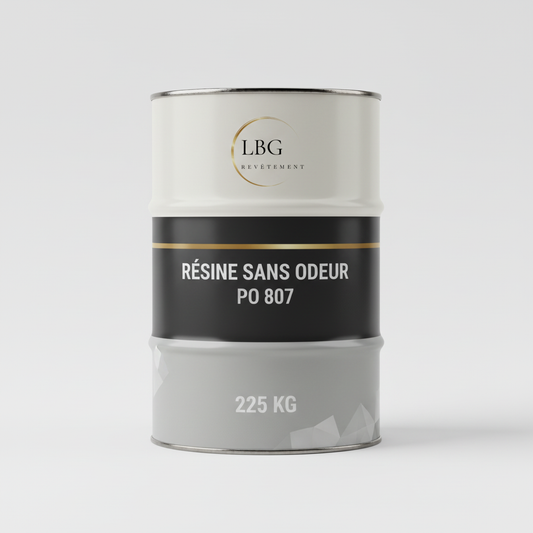 Résine polyester sans odeur PO 807 – Stratification composite intérieure – Fût 225 kg lbgrevetement