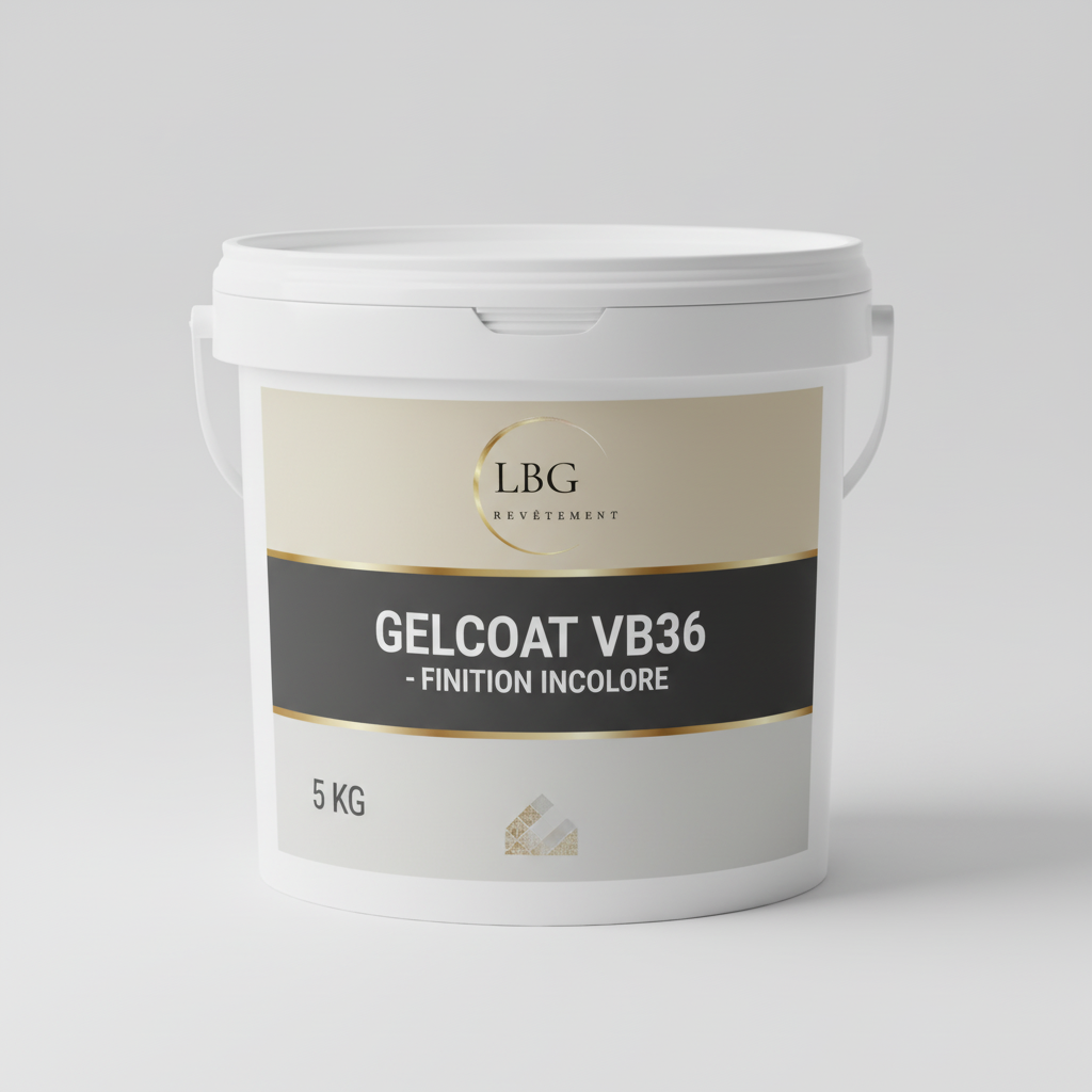 Gelcoat finition blanc brillant VB36 – Gelcoat polyester haute résistance – 5 kg
