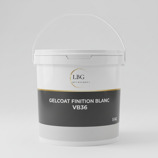 Gelcoat polyester finition blanc brillant VB36 – Haute résistance UV – 25 kg lbgrevetement