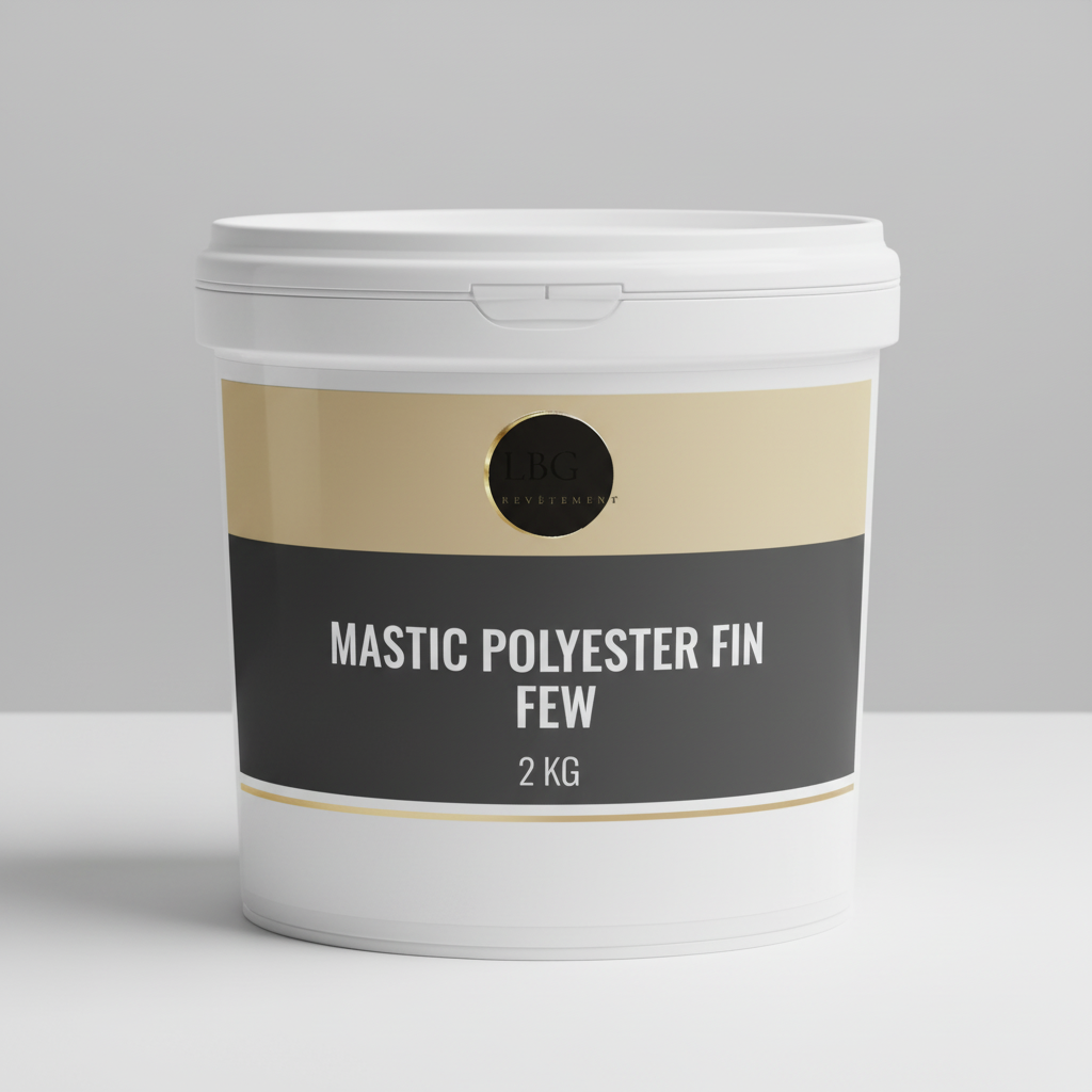 Mastic polyester fin FEW – Mastic de finition bi-composant haute précision – 2 kg