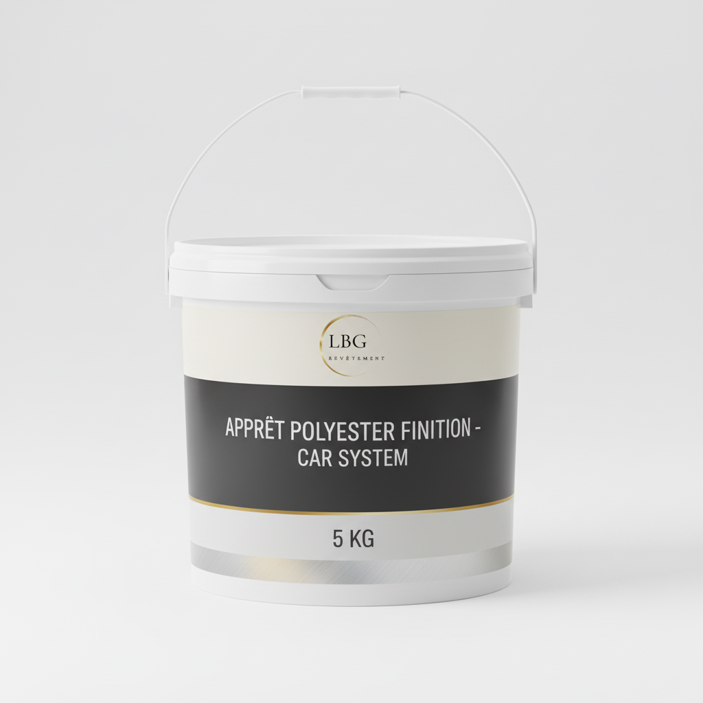 Apprêt polyester finition Car System – Fort pouvoir garnissant & surface lisse – 5 kg